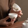Suet Jade White Porcelain Master Cup Single Cup Personal Special Teacup Kung Fu Tea Set Tea Cup Ceramic Cup Tea Bowl