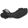 Allegra K Women's Lace-Up Sandals, Open Toe, Stiletto Heel, Black, Size 24.0 cm
