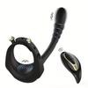 1pc Penis Ring Vibrator, Anal Plug Male Prostate Massager, Delayed Ejaculation Locking Penis Ring, Testicle Massage Stimulator