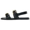 Pu Fashion Minimalist One Strap Sandals 2.5cm Women Sandals Black 1608610800