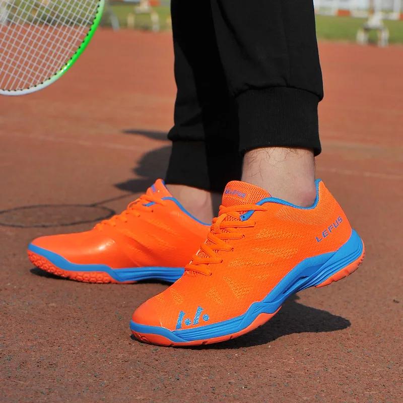New Badminton Shoes Men Women Breathable Badminton Sneakers Light Tennis Shoes Anti Slip Tennis Sneakers