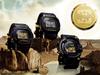 Casio Мужские кварцевые часы из нержавеющей стали 200M водостойкие, ударопрочные, с будильником GF-8235D-1B