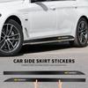 EHN5 2pcs Car Door Side Skirt Sill Stripe Carbon Decals Accessories For Chevrolet Spark Captiva Cruze Tracker Orlando Trax Epica