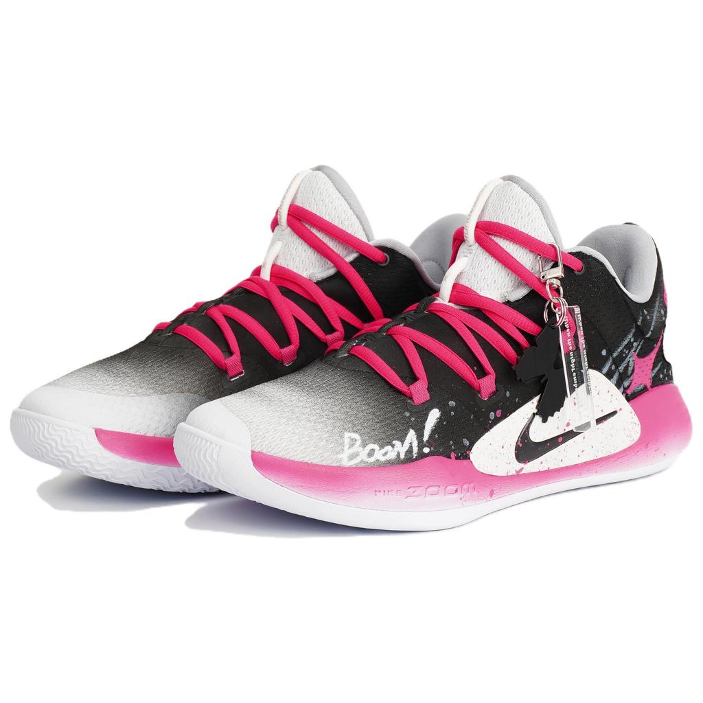 Nike Баскетбольные кроссовки Hyperdunk X Мужские Низкие Черно-розовые AR0465-100(Команда628-)