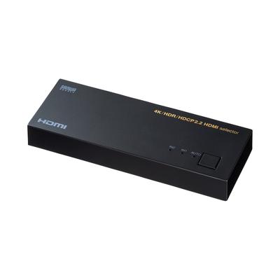 Совместимый HDMI-коммутатор Sanwa Supply 4K/HDR/HDCP2.2 (2 входа/1 выход) SW-HDR21LN