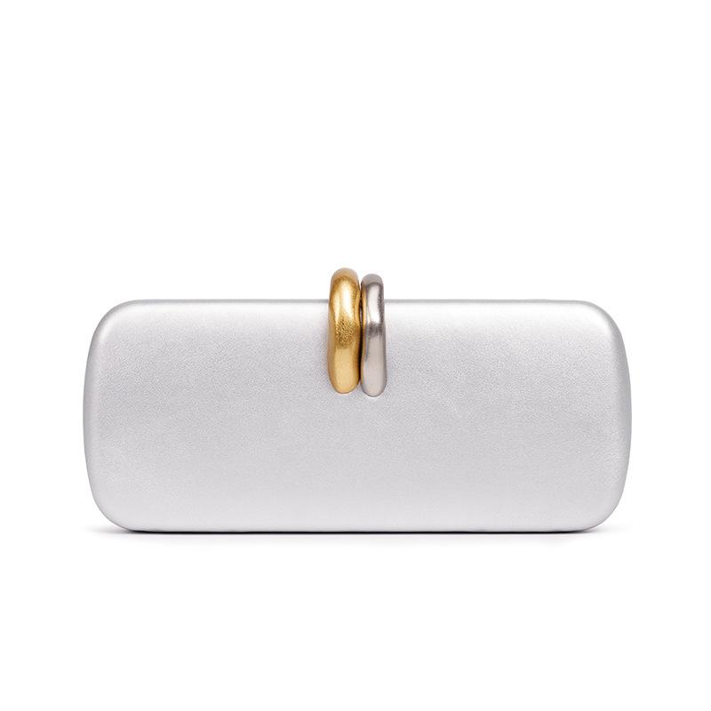 Elegant Box Clutch Ladies Evening Bags for Women Clip Bag Designer Handbags and Purses Shoulder Crossbody Bag Wedding Purses