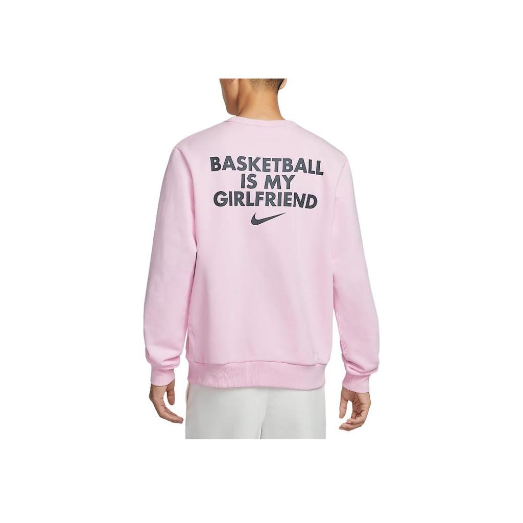 Nike Стандартный выпуск Dri-Fit Колледжский стиль Колорблок Быстросохнущий С круглым вырезом Модный Мягкий Пуловер Толстовка Мужская толстовка Кирпично-розовый IB5504663