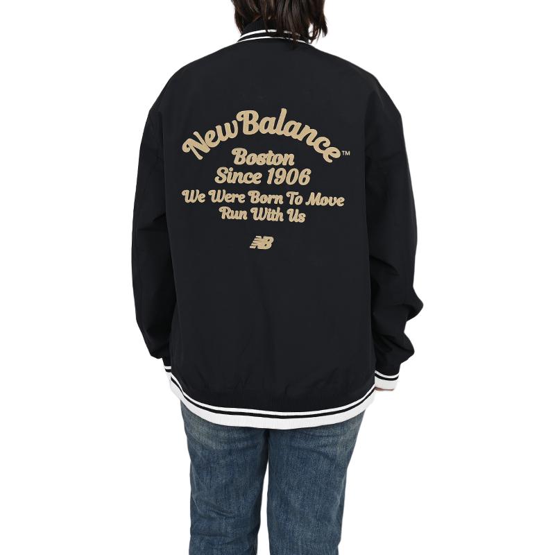 New Balance Sports Casual Baseball Jacket Men's Black AMJ51317-BK