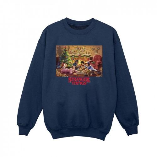 Netflix Boys Stranger Things Christmas Gathering Sweatshirt