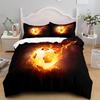 Football Duvet Cover Collection 3D Soccer Printed Boys Teens Bedding Collection Sports Theme Double Queen King Size 23Pcs Comforter Cover