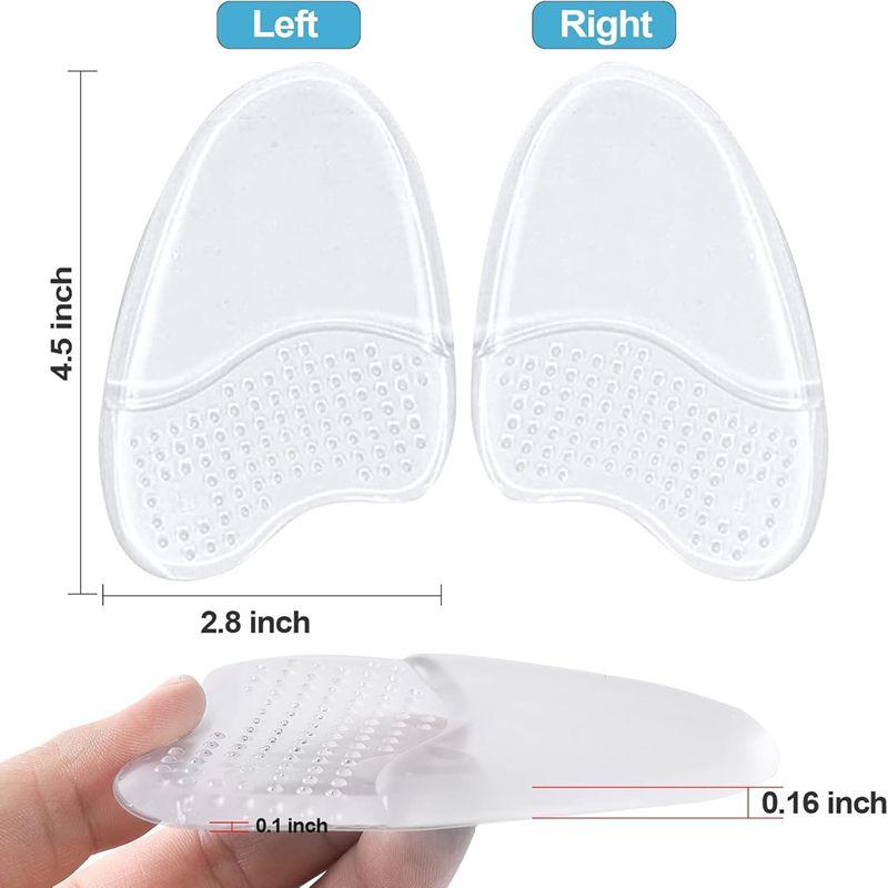 Метатарзальные подушечки для женщин Противоскользящие накладки для обуви Подушечки для передней части стопы Женская подушечка под плюсну Подушечки для обуви Вставки-подушечки для высоких каблуков 3 пары