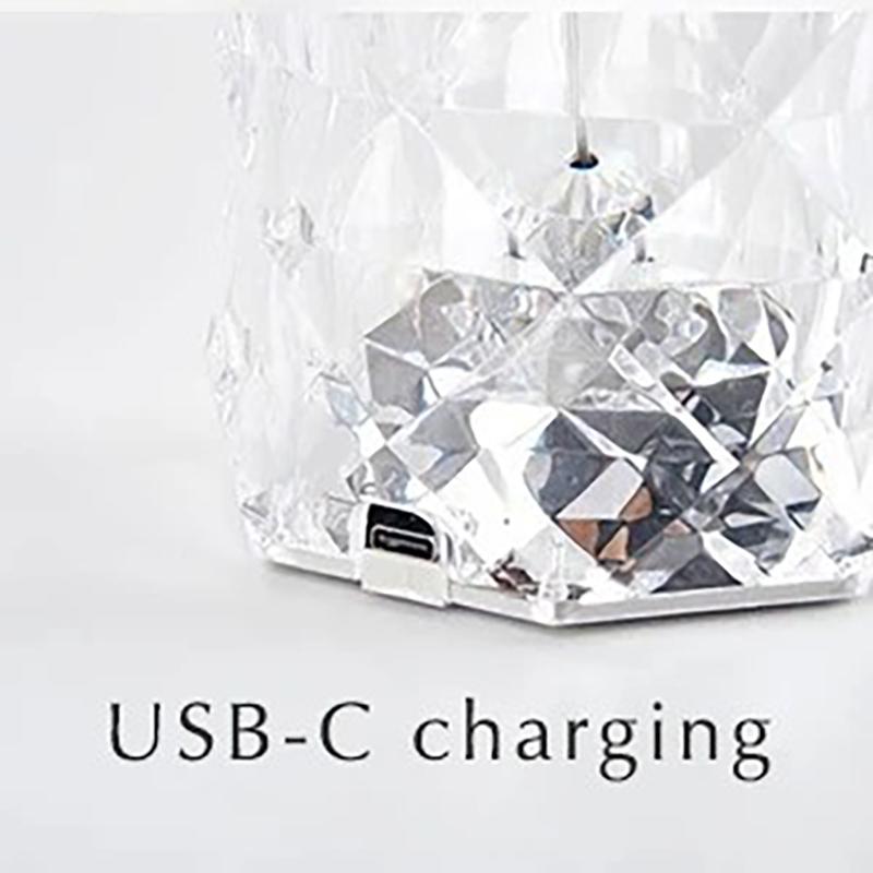 16 Цветов Кристальный Ночник Светодиодный Сенсорный Проекционный Настольный Светильник Роза Пульт Диммируемый USB Романтический Атмосферный Свет Для Декора Дома