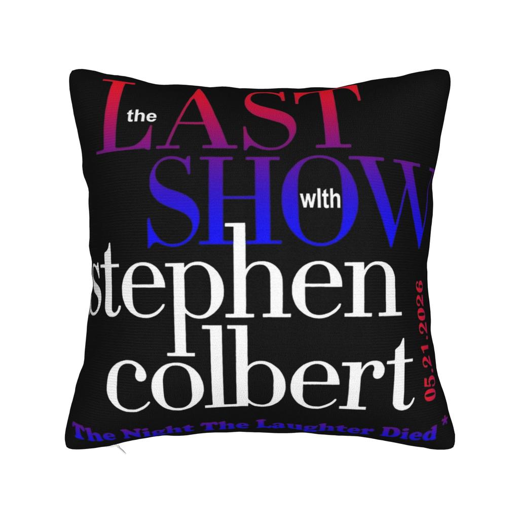 Decorative Pillow Covers Stephen Colbert The Late Show Accessories Home Throw Pillow Case Cover Zippered Multiple Sizes