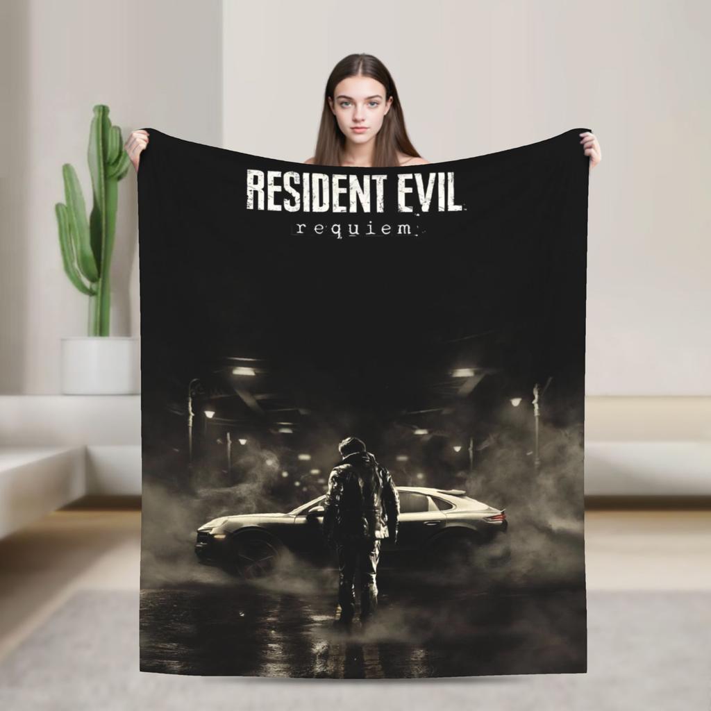 Residents Evils 9  Blanket Multiple Sizes Warm Cozy Fluffy Games Throw Blankets for Couch Sofa and Bed