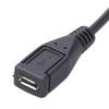 Кабель-удлинитель питания 5VDC MicroUSB на 5525 22AWG 3A Адаптерный кабель 0,2 м