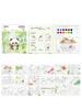 AAGWW Easy Drawing Water Coloring Book for Multiple Play Includes Solid Cardboard To Prevent Ink and DIY for Elementary School Great Gift Forest Kids,