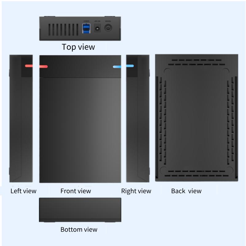 2,5/3,5-дюймовый корпус для жесткого диска USB3.0, корпус для жесткого диска SATA - USB 3.0, внешний жесткий диск, 10 ТБ, адаптер для ПК, ноутбука