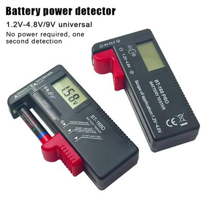 1 шт. BT-168D Тестер батарей Универсальный цифровой ЖК-тестер AA AAA CD 9V 1.5V Мизинчиковые батарейки Тестер напряжения батарей