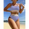 Женское бикини, сексуальный купальный костюм с высокой талией, пляжный купальник, женский летний купальник