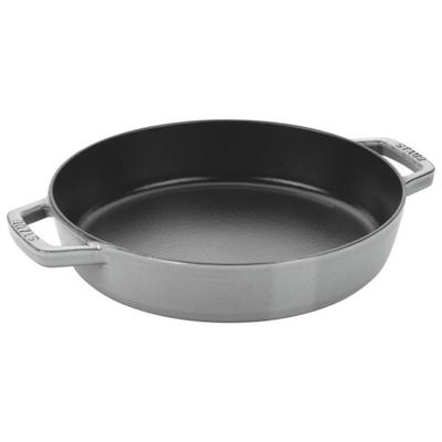 Ручка для жарки Staub, серая литая, совместимая с японской сковородой IH с двойной ручкой "Double Pan, 20 см", металл, эмаль, [Авторизованный продукт]