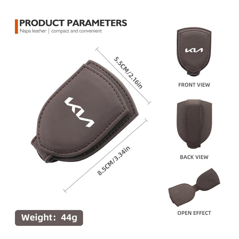 For KIA Car Glasses Holder Sun Visor Sunglasses Clip Card Accessories Rio K5 K2 Sportage Ceed Sorento Picanto Stinger Soul BO2