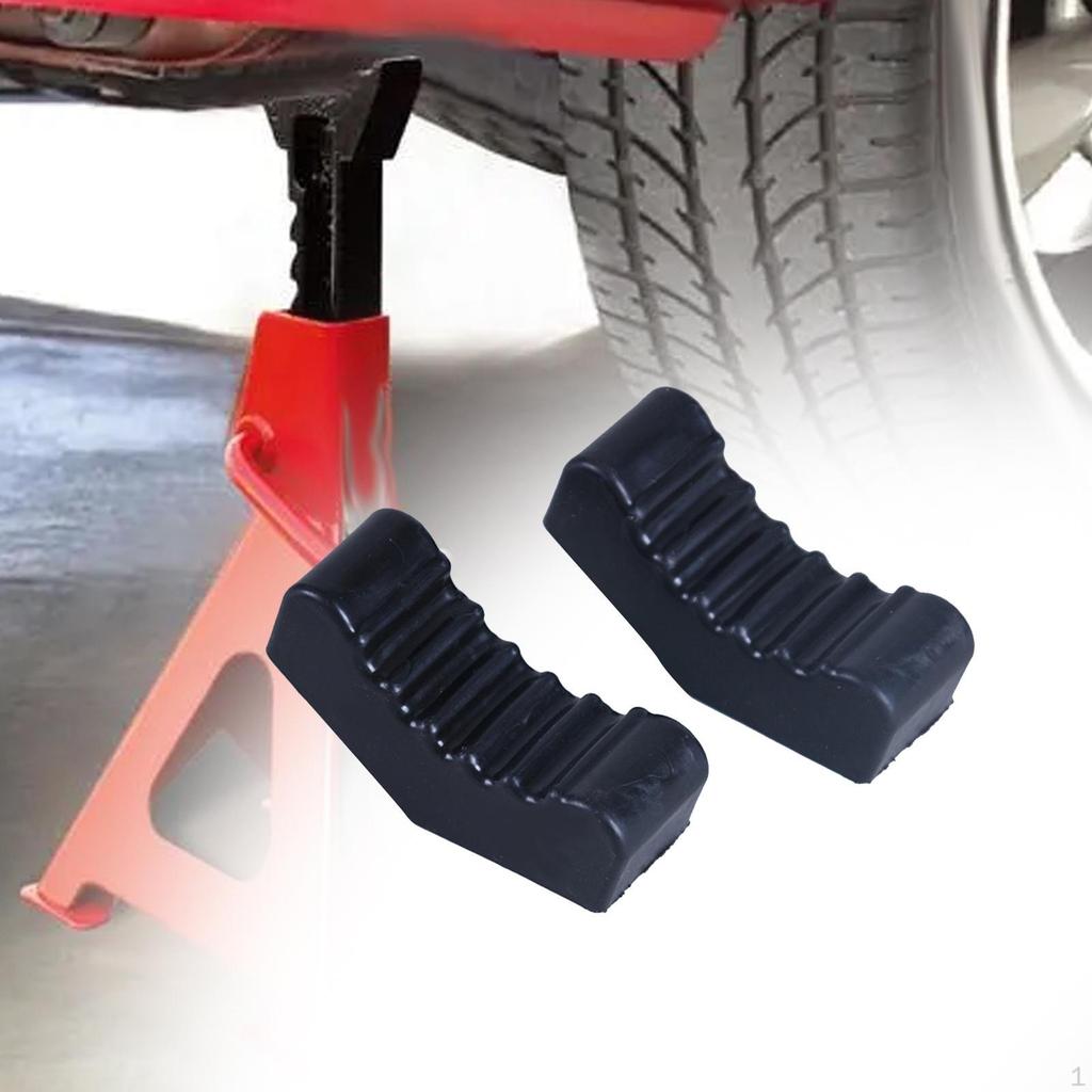 Подставка для автомобильного подъемника, резиновая накладка, напольный адаптер, нескользящая прорезная черная рама для подъема