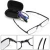 ~ 4.0x Eyewear Lightweight Portable Reading Glasses with Zipper Case Folding Presbyopic Glasses