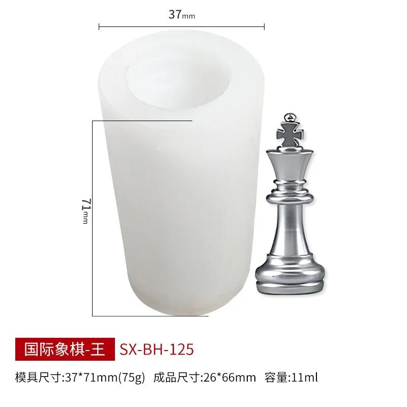 1PCS DIY Chess Silicone Mold 1pcs/set Candle Silicone Mold Creative Chocolate Baking Tools