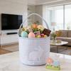 Easter Tote Bag Decorative Bunny Basket Spring Holiday Bag Egg Collecting Festive Party Indoor Outdoor Decoration