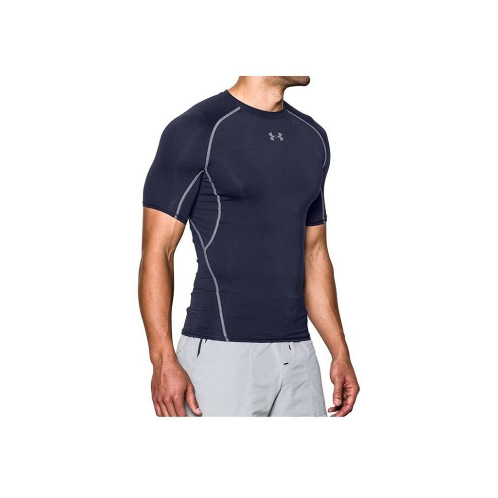 Under Armour Мужская компрессионная футболка с коротким рукавом HeatGear Armour Цвет: Темно-синий 1257468-410