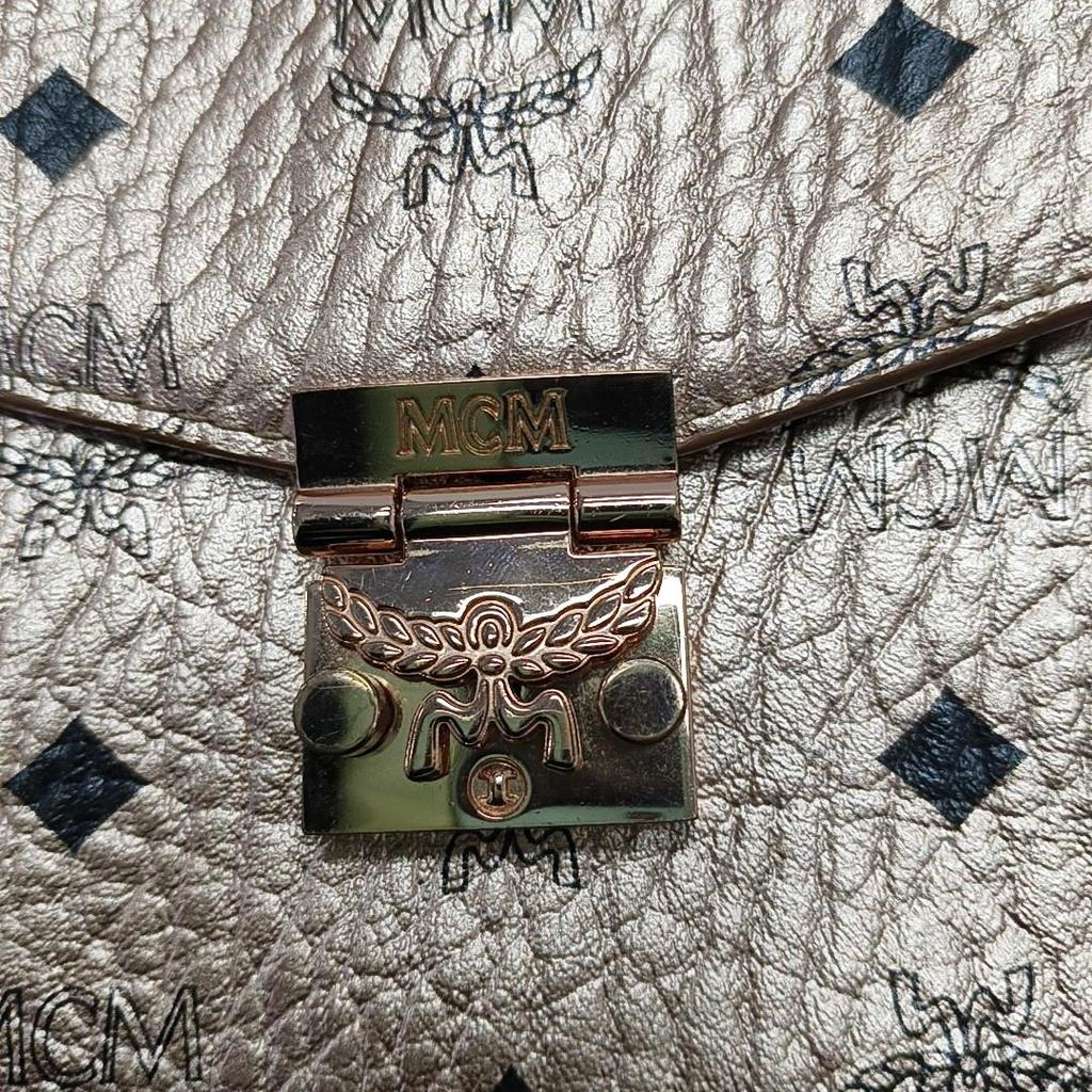 [Pre-Owned] Millie Large Rose Gold Coated Canvas Monogram Crossbody Clutch Shoulder Bag - Very Good #U3V97E