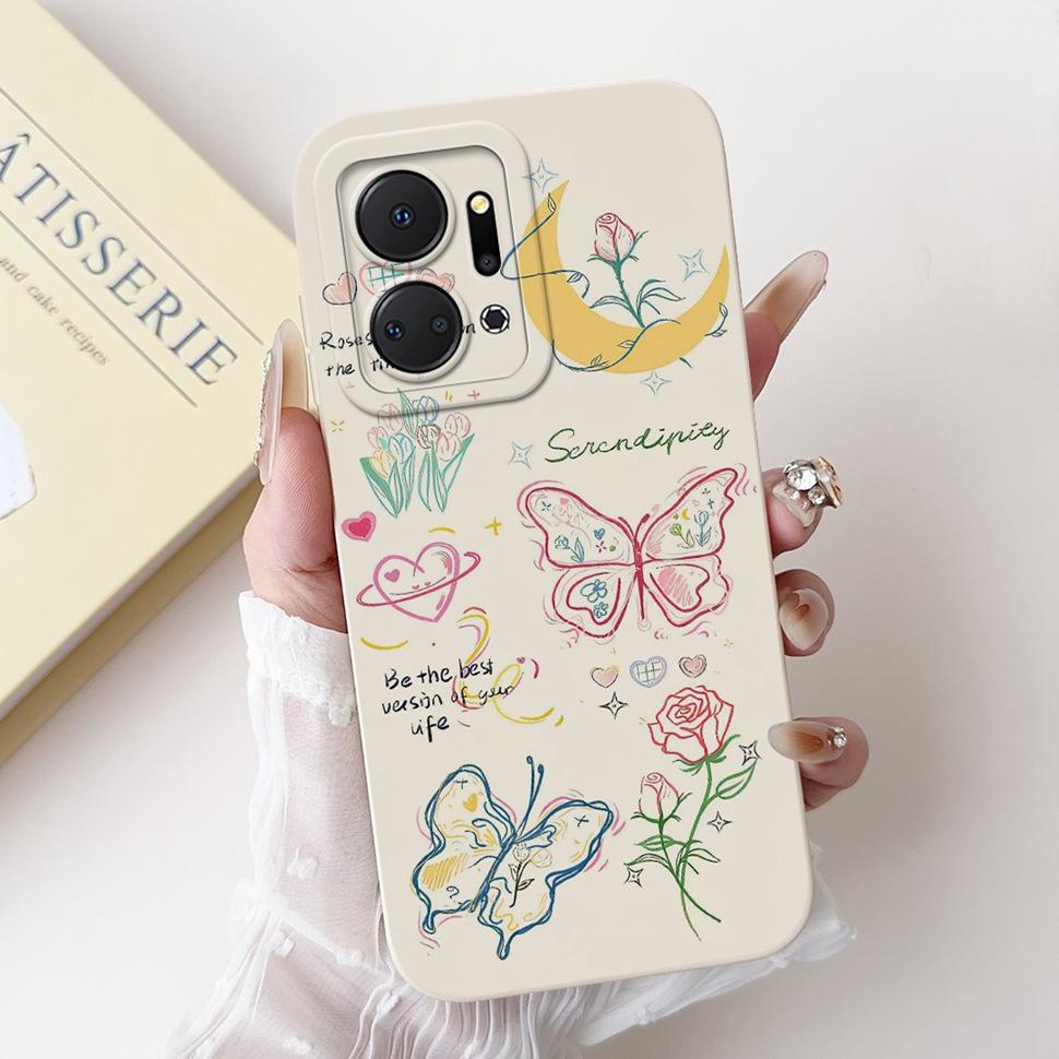 Роскошный painted чехол для Honor X7a 4G Case 2023 Силиконовый мягкий Fundas Чехол для телефона для Honor X7A X 7a HonorX7a Coque Capa