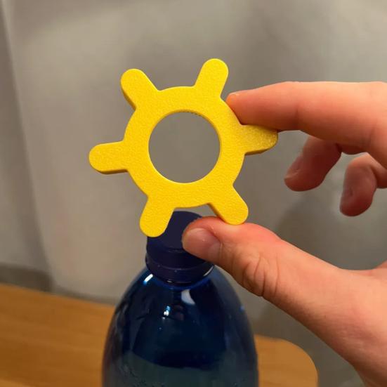 Easy Rotary Bottle Opener Plastic Multi-function Bottle Cap Opener 6.8cm Diameter Bottle Cap Remover for Home Restaurant Bar