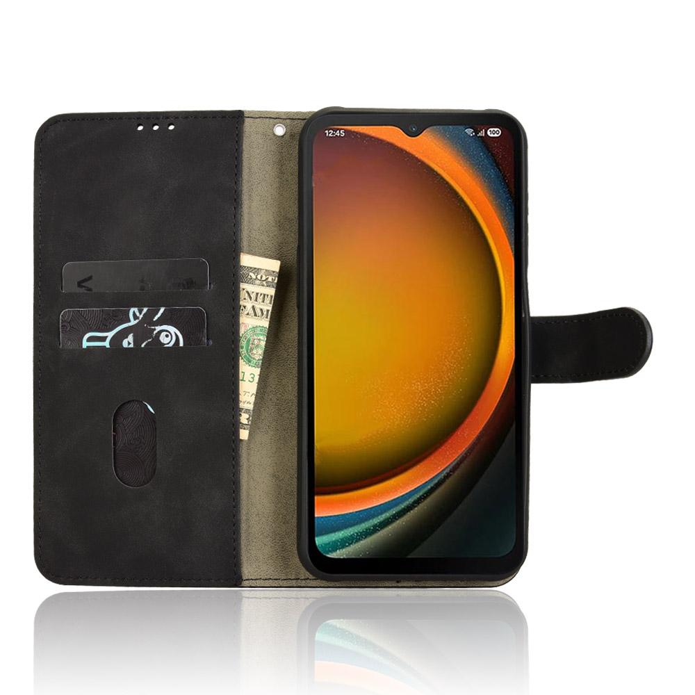 Кожаный чехол для Samsung Galaxy XCover7 Pro, приятный на ощупь, противоударный, кошелек, откидная крышка для телефона