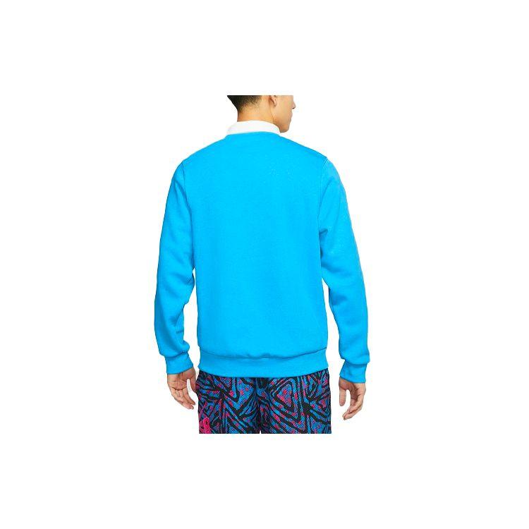 Nike SB Skateboarding Повседневный флисовый пуловер Толстовка Мужская Топы Синий CN5675-446