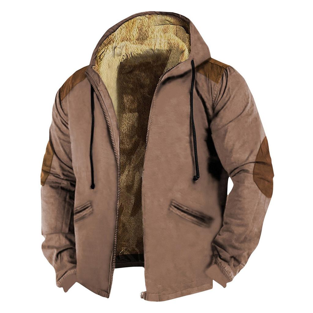 Мужская куртка с цветными блоками, мужская весенне-осенняя повседневная трендовая куртка на молнии с капюшоном