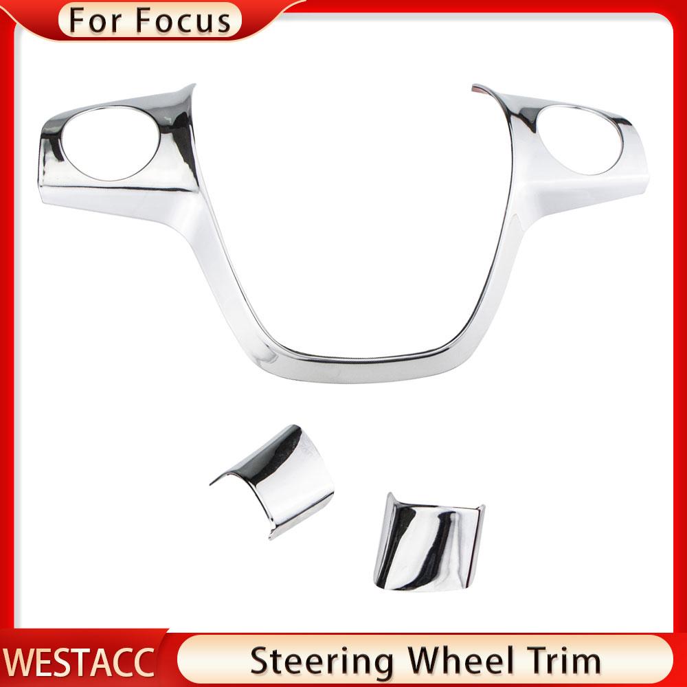 Наклейка на отделку рулевого колеса автомобиля для Ford Focus 3 MK3 Sedan Hatchback Kuga Escape 2012 - 2014
