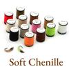 20m/Spool Soft Chenille Fly Tying Material Ultra Soft & Fluffy, Natural Curved Dub Yarn for Nymph, Scuds, Streamers, Dry/Wet Flies, Trout Fishing Lure