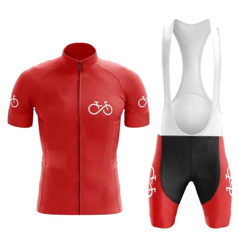 New Spring and Summer Cycling Suit Road Bike Thin Short-sleeved Suit Solid Color Bicycle 2026 Summer Breathable Suit Cycling Suit