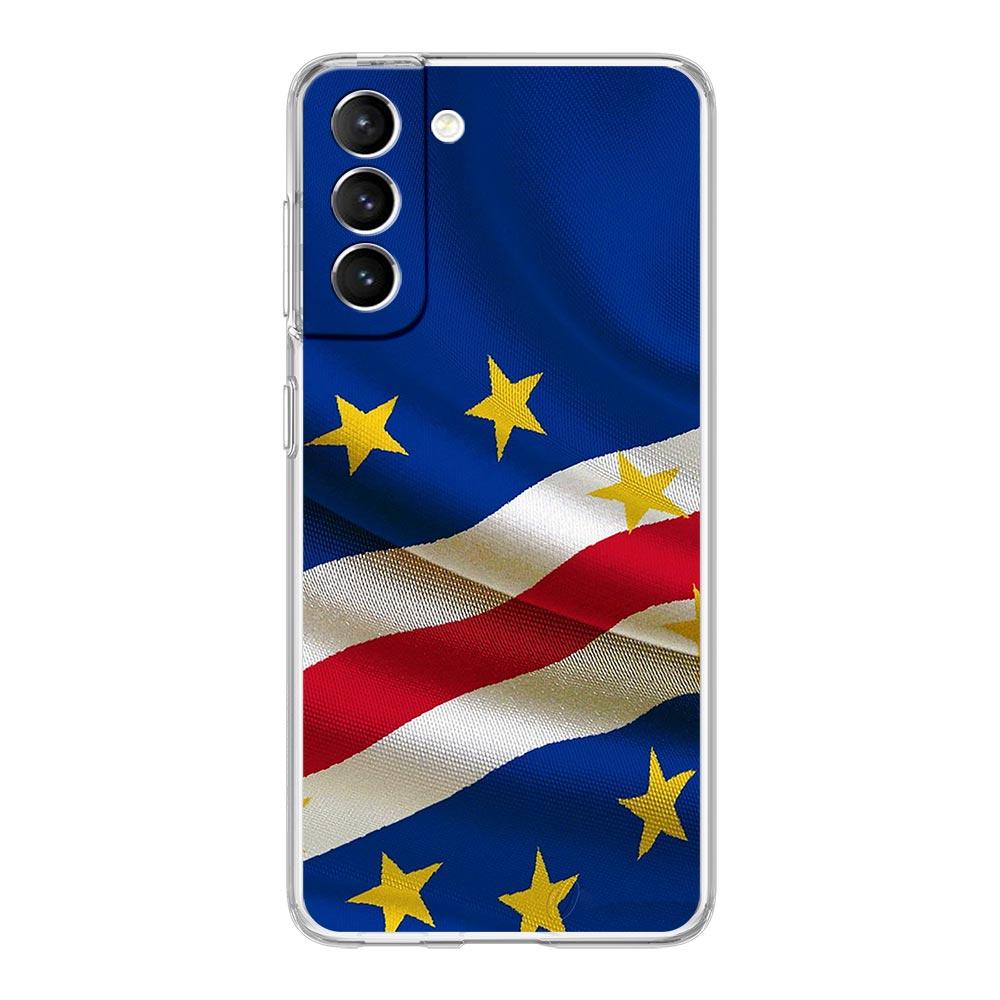 Чехол для телефона с флагом Кабо-Верде для Samsung Galaxy S25 S24 Plus S23 FE S22 S21 S20 Ultra 5G S10 S10E Мягкий прозрачный чехол