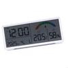 62KD Large LCD Screen Wall Mounted Clock with Date And Weather Data Battery Operated