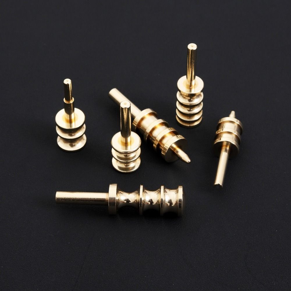 Pointed or Flat Tip Leather Burnisher Tool Brass Pressing Line Leather Edge Slicker Marking Creaser Burnishing Tool