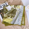 2024 New Fashionable Versatile Silk Scarf 68 Cm Printed Sunscreen Decorative Small Square Scarf Velvet Texture Scarf
