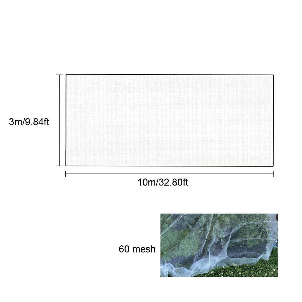 1pcs Netting 1pc garden vegetable Heavy Duty Woven Mesh Heat Resistance Bug Net for Garden Protect Vegetable Plants and Fruit