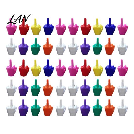 Sarcastic Desk Accessories Mini Middle Finger Figurine, Tiny Hand Decor, Funny Gag Gift for Adults, Humorous Gifts Friends Colorful Novelty Prank Toy