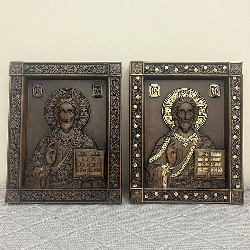 Православная икона Статуя Иисуса, Религиозная Святая Доска, Церковь, Интерьер Дома, Настенное Украшение, Украшения, Подарок