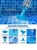 Handheld Rechargeable Pool Vacuum Cleaner for Spas Hot Tubs Small Pools with Automatic Immersion Detector Bristle Suction Nozzle
