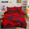 Домашний текстиль Cool Boy Girl Kid Adult Duver Cover Set Camouflage Beddding Sets King Queen Twin Chair Covers With Pillow Cover