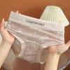 Women Lace Underwear Panties Ladies Sexy Cotton Crotch Mid High Waist Briefs Women's Triangle Underwear Underpants Knickers Lingerie