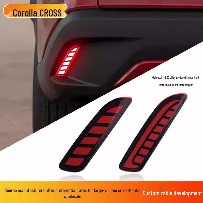 Светодиодный фонарь заднего бампера для Toyota Corolla Cross/RAV4 - Поворотник, Противотуманная фара и Динамический предупреждающий сигнал